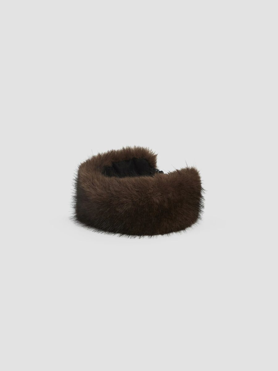 Apparis Women's Eleni Faux-Sable Fur Ear Warmer - Fauve Multi