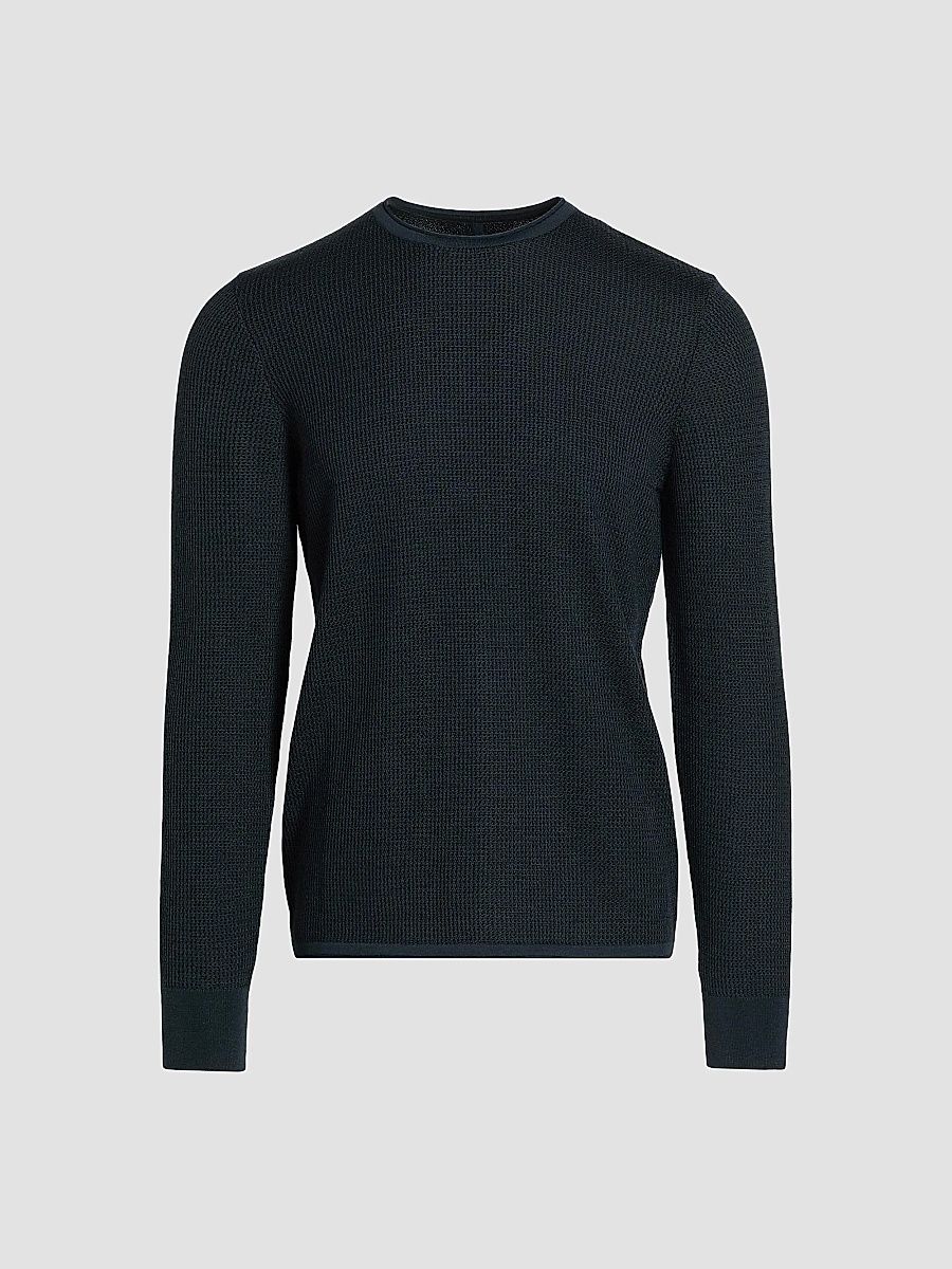 rag & bone Men's Gregory Wool-Blend Crewneck Sweater - Navy - Size XXL