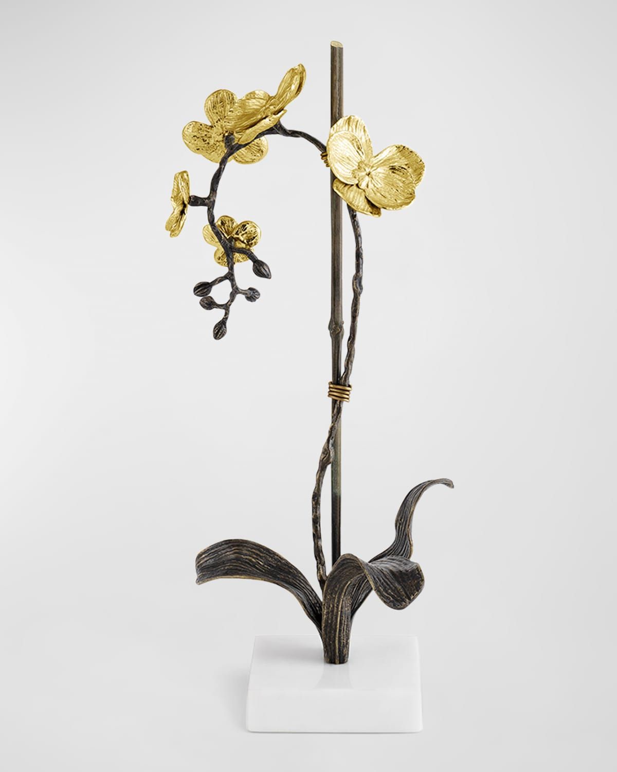 Gold Orchid Small Stem Sculpture