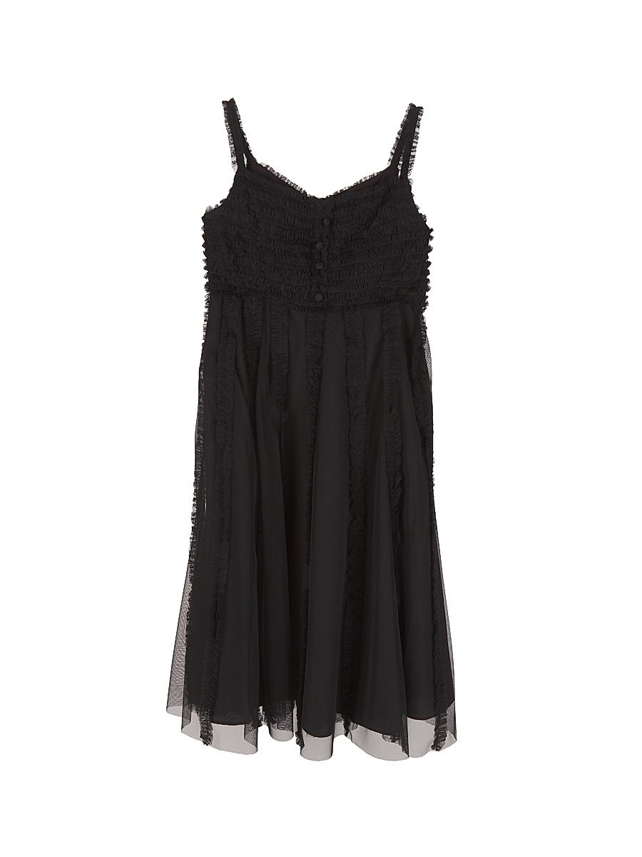 Little Girl's & Girl's Ruffle Mini Dress - Black - Size 2