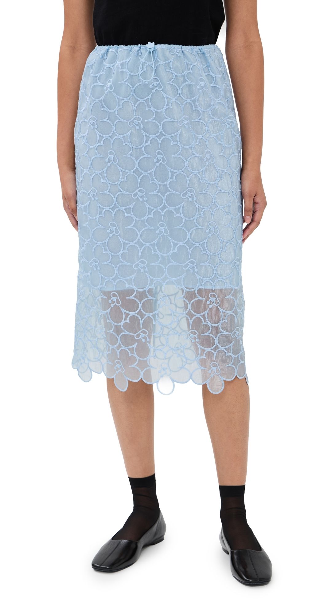 Cecilie Bahnsen Bria Skirt Light Blue 8