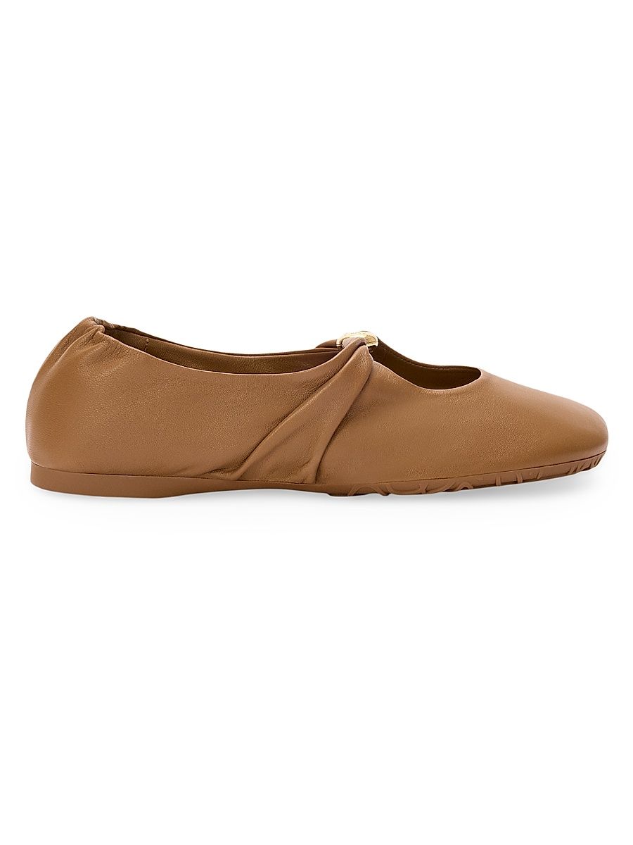 Women's Pebble Soft Ballerina Flats - Oak - Size 11