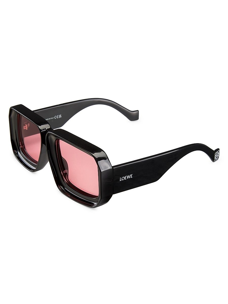 Women's LOEWE x Paula's Ibiza 56MM Square Sunglasses - Black