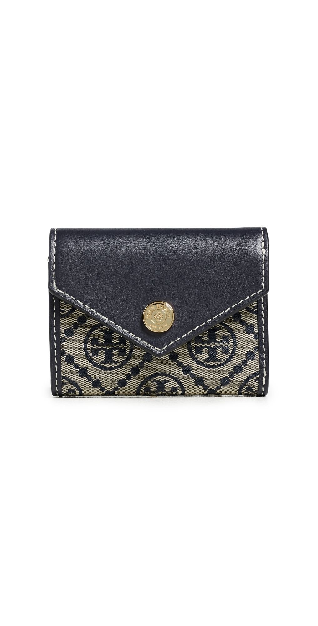 Tory Burch T Monogram Envelope Small Wallet Tory Navy One Size