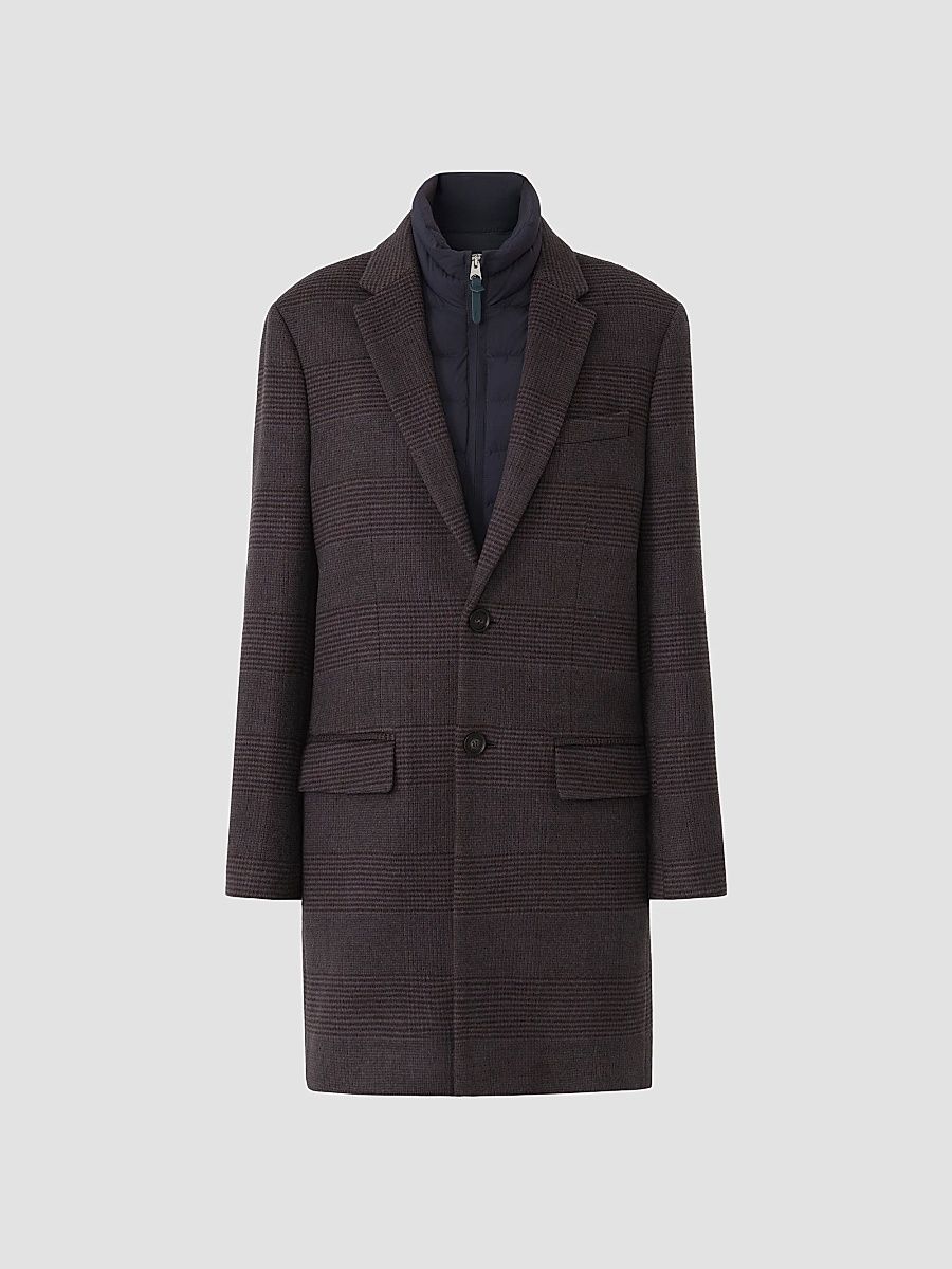 Mackage Men's Skai 3-in-1 Convertible Coat - Navy Coffee - Size 40