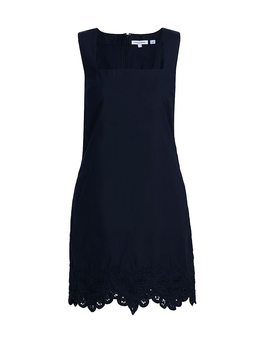 Women's Shanice Cotton Sheath Dress - Navy - Size 16