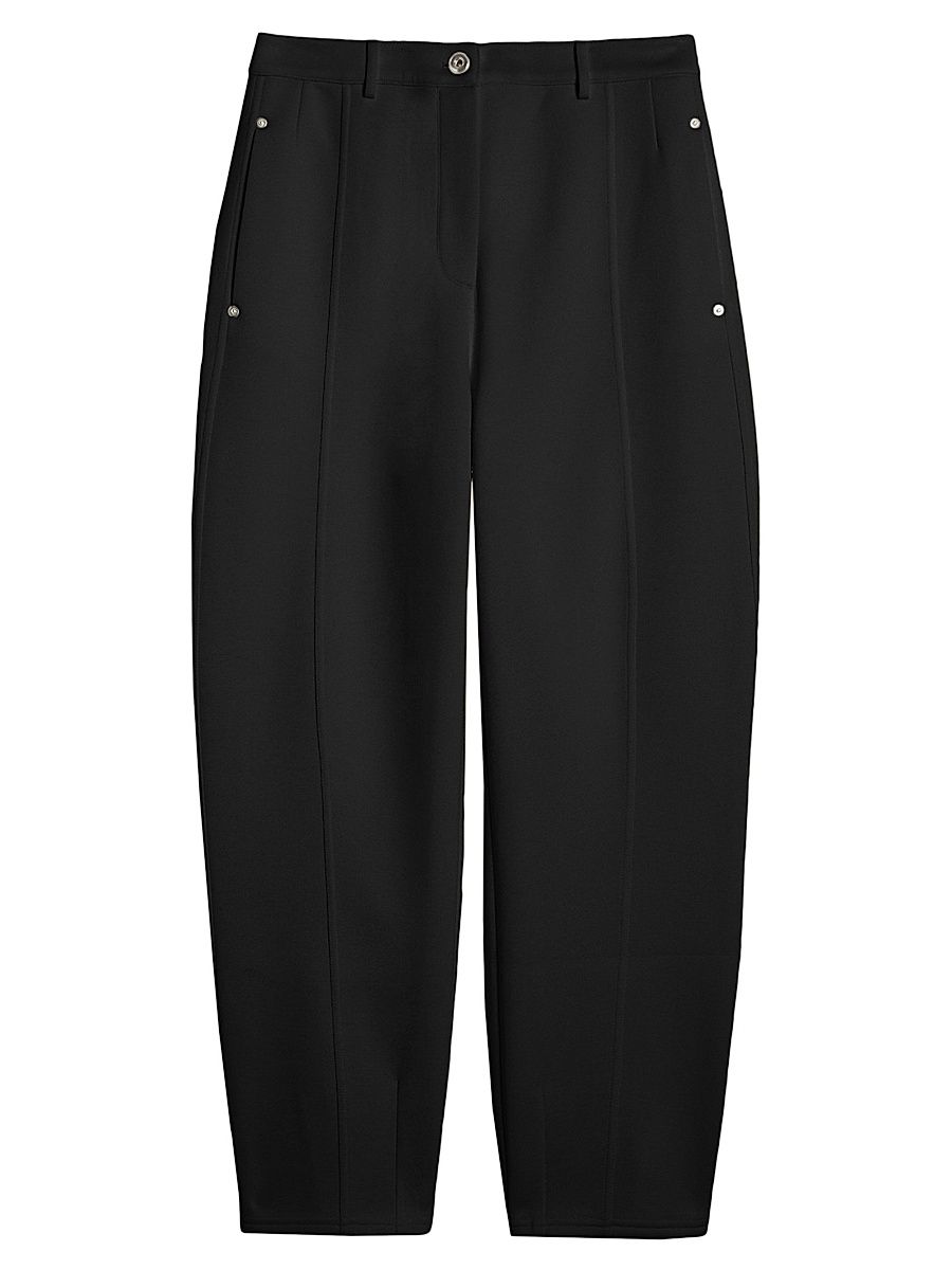 Women's Cotton Jersey Trousers - Black - Size XL