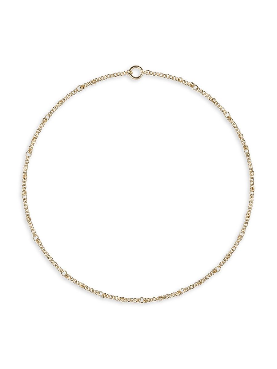 Women's Gravity 18K Yellow Gold Mixed-Link Necklace - Yellow Gold