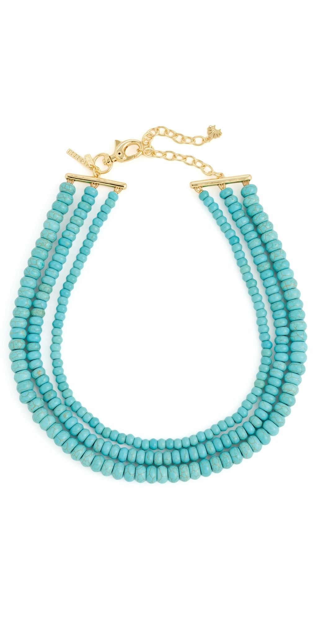 Lele Sadoughi Multi Strand Necklace Turquoise One Size