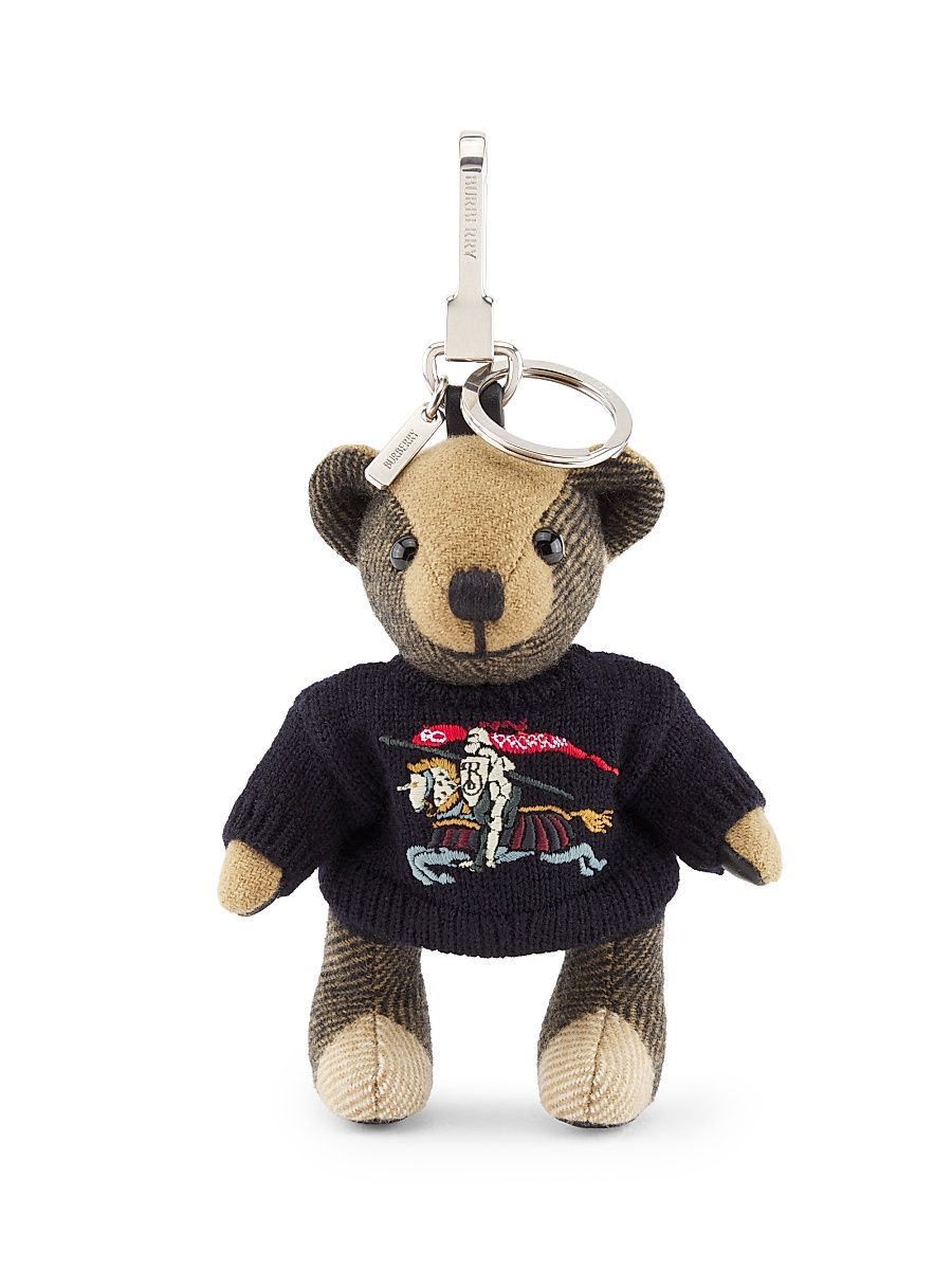 Men's Thomas Bear Bag Charm - British Blue
