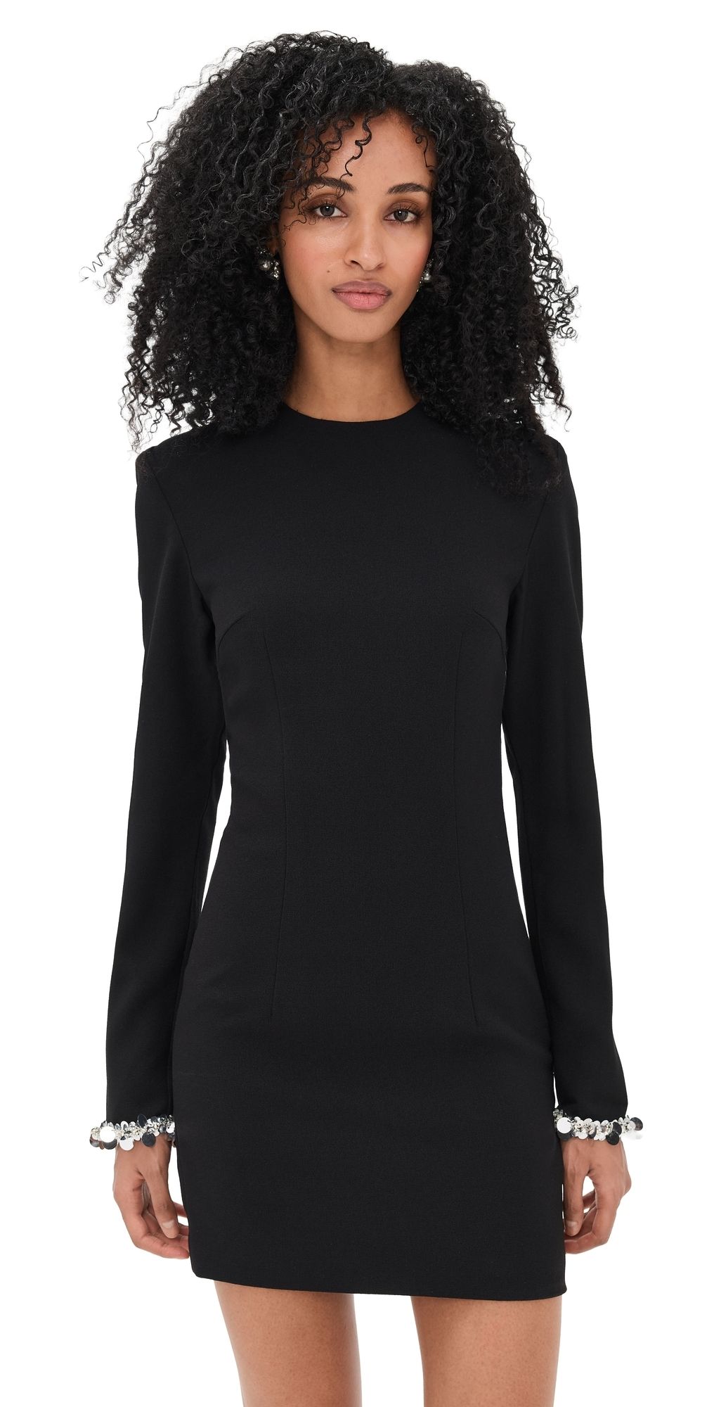 ROTATE Crepe Mini Dress Black 32