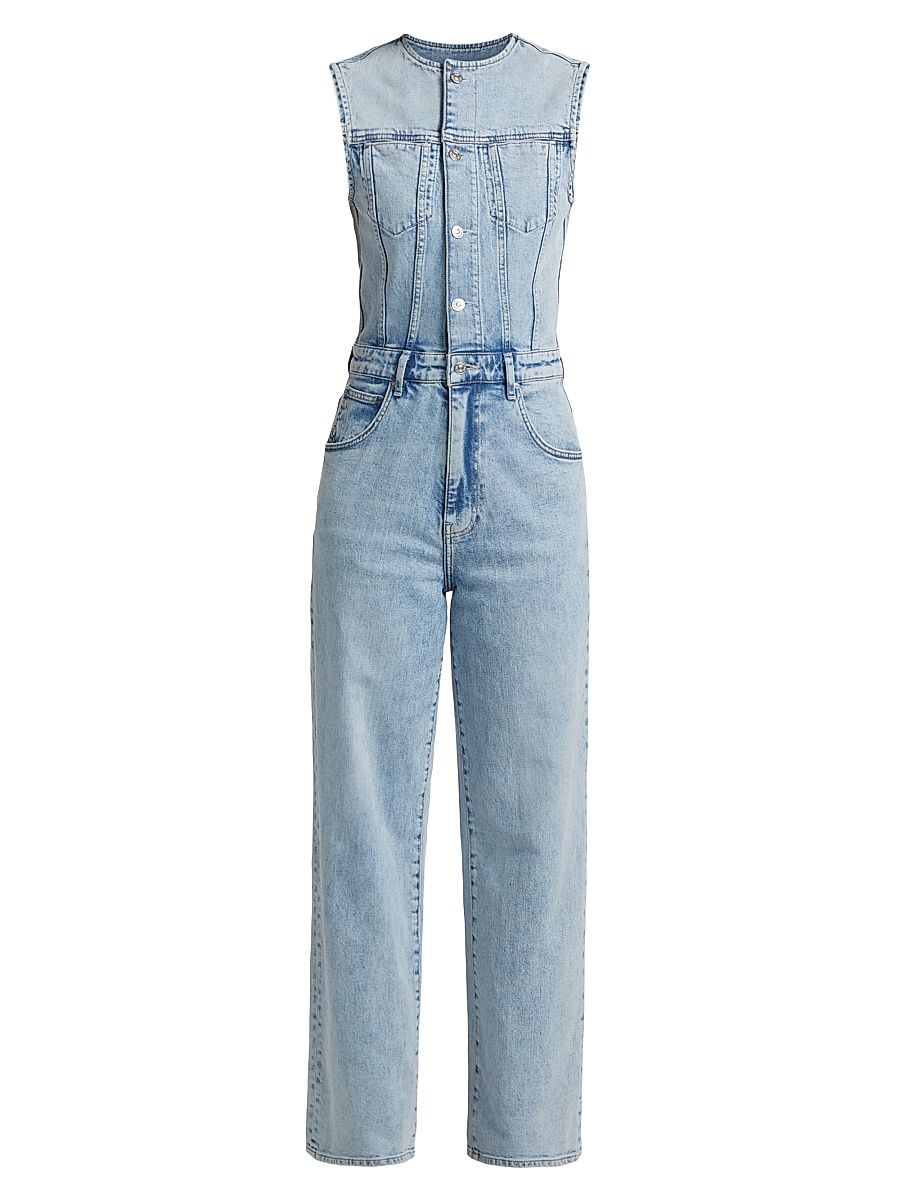 Women's Cirie Denim Jumpsuit - Mezza - Size 8