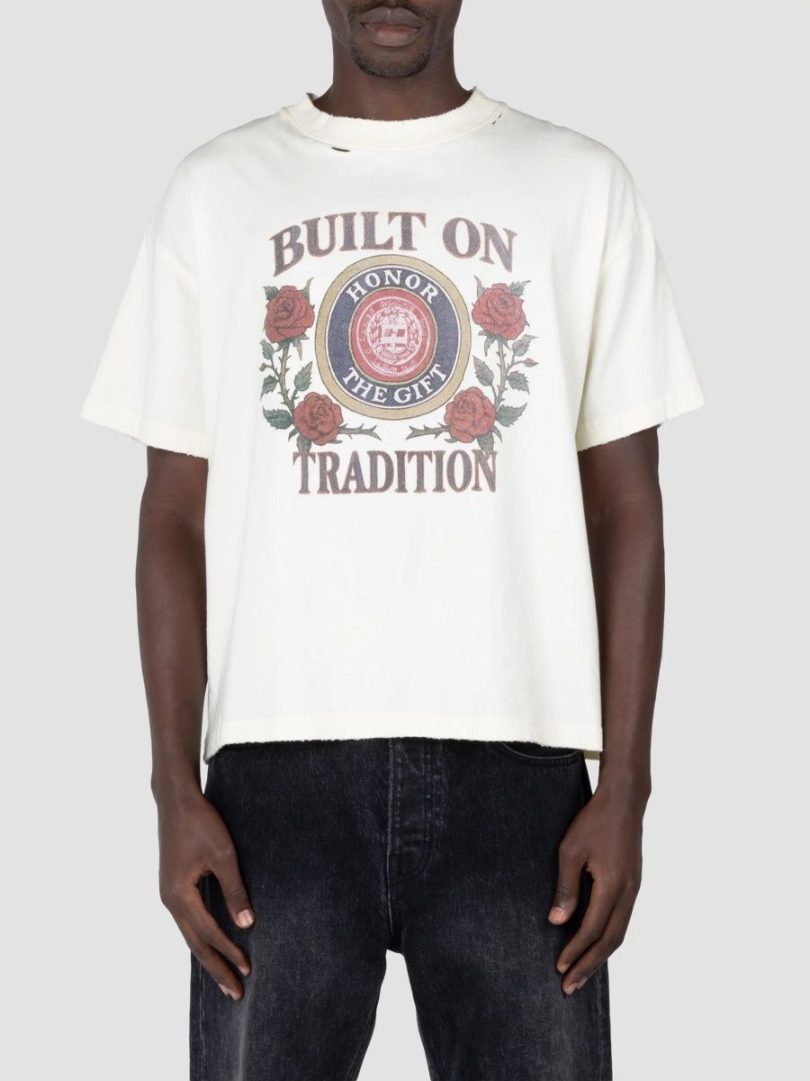Honor The Gift Men's Tradition Cotton Crewneck T-Shirt - Bone - Size XXL