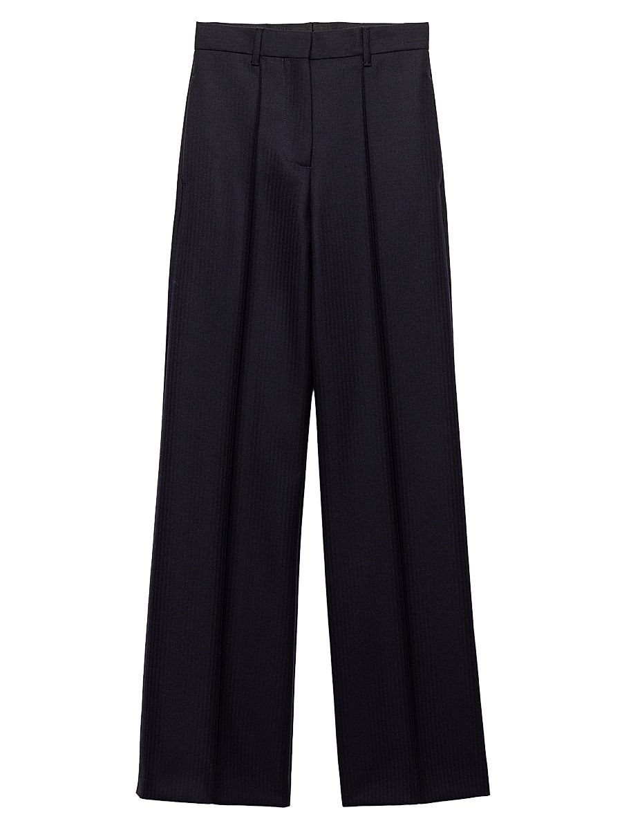 Women's Wool Pants - Blue - Size 0