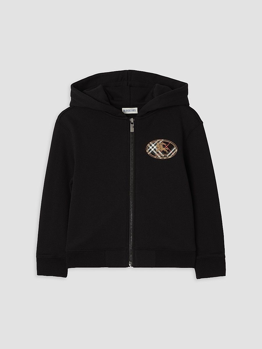 Little Boy's & Boy's Clyde Cotton Fleece Hoodie - Black - Size 8