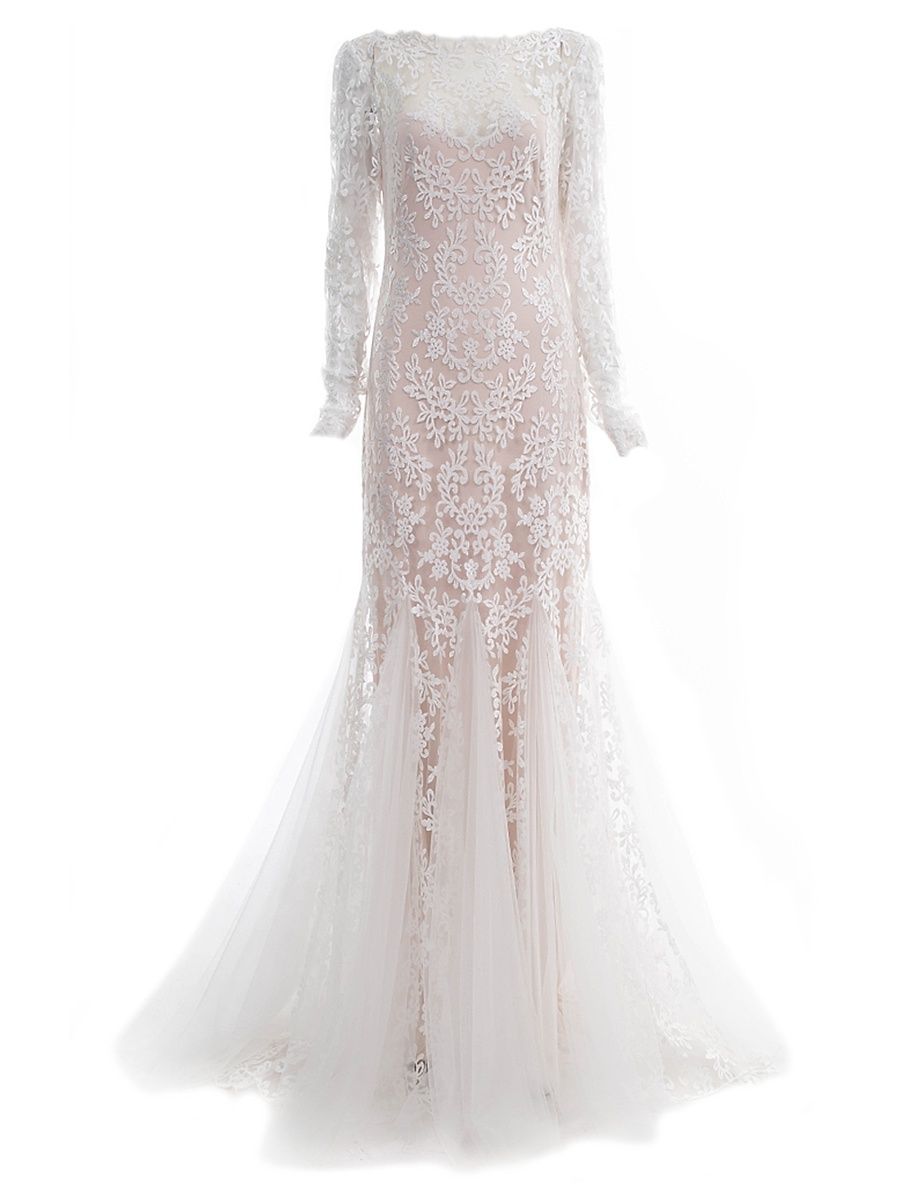 Women's Ilus Lace Gown - Ivory Petal - Size 14