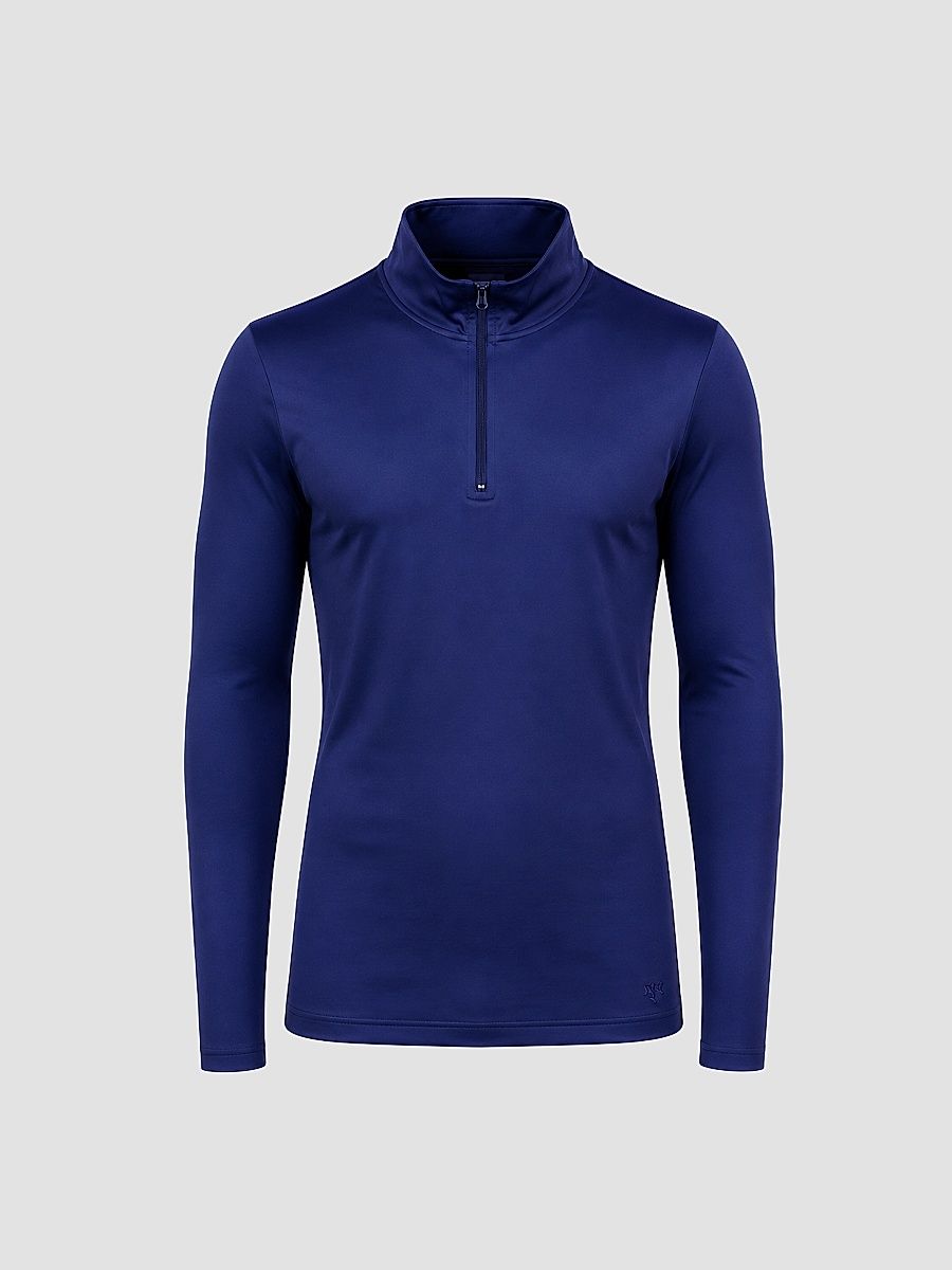 Men's Mare Quarter-Zip Sweater - Blue - Size XXXXL