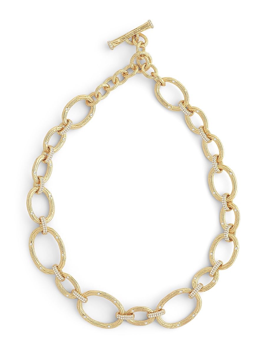 Women's Enchanted Forest 18K Gold-Plated & Cubic Zirconia Chain Necklace - Gold