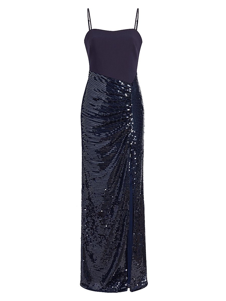 Women's Gigi Sequin-Embellished Gown - Navy - Size 10