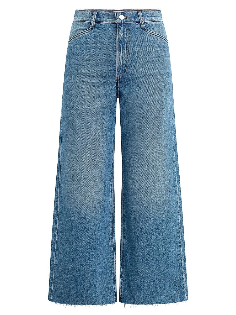 Women's The Mischa Super High-Rise Wide-Leg Ankle Jeans - Rio - Size 31