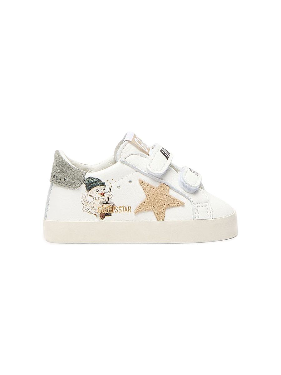 Baby Boy's Old School Goose-Print Sneakers - White - Size 3 (Baby)
