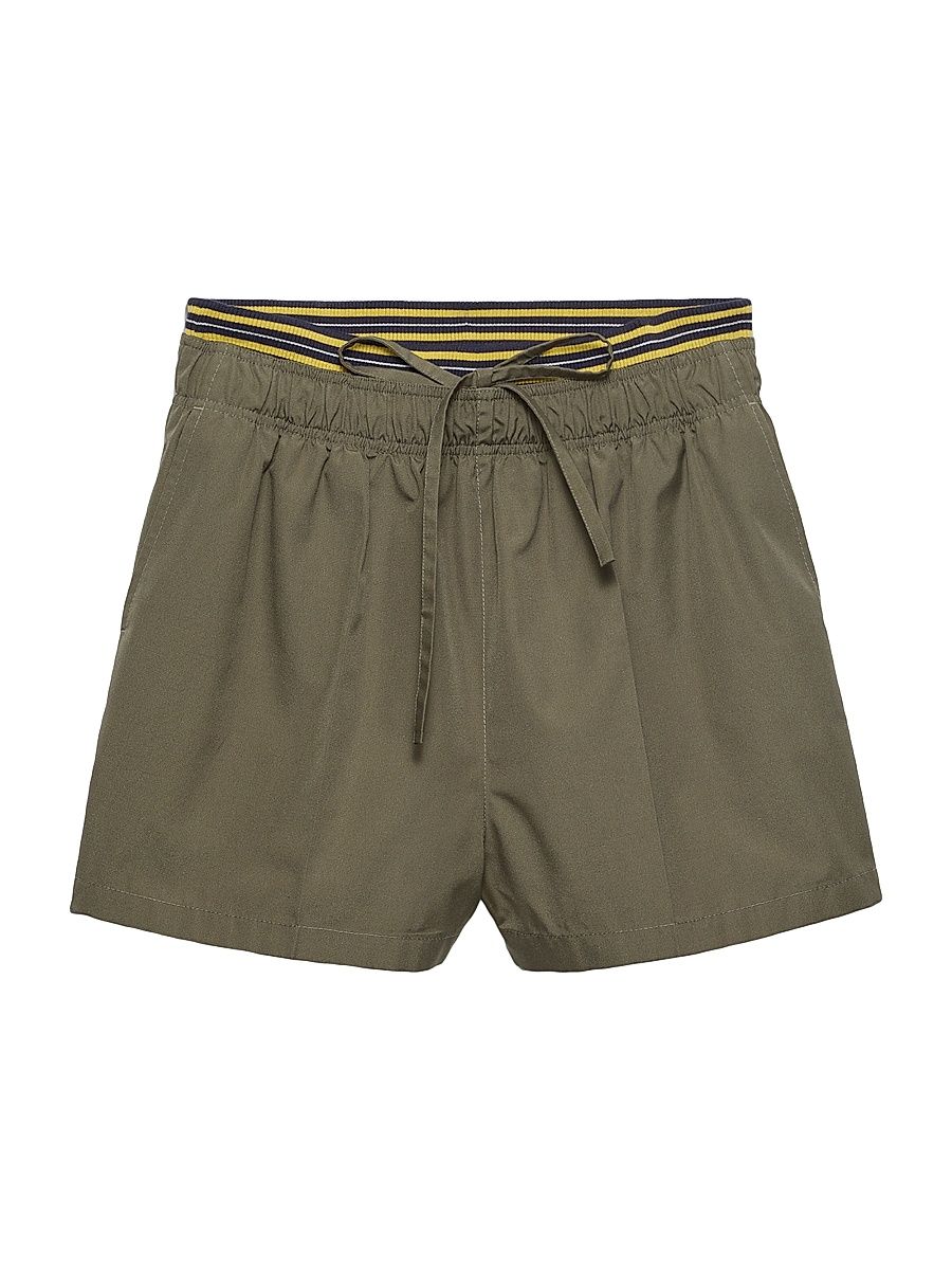 Women's Poplin Shorts - Green - Size 10