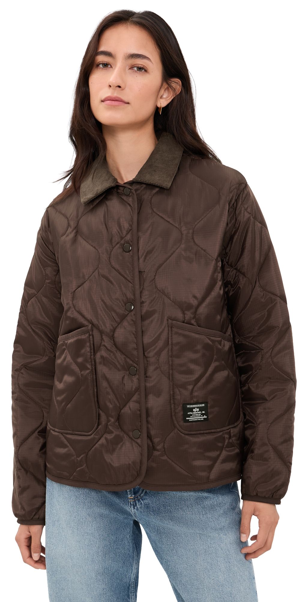 Alpha Industries Coast Relaxed Fit Liner Jacket Cocoa S