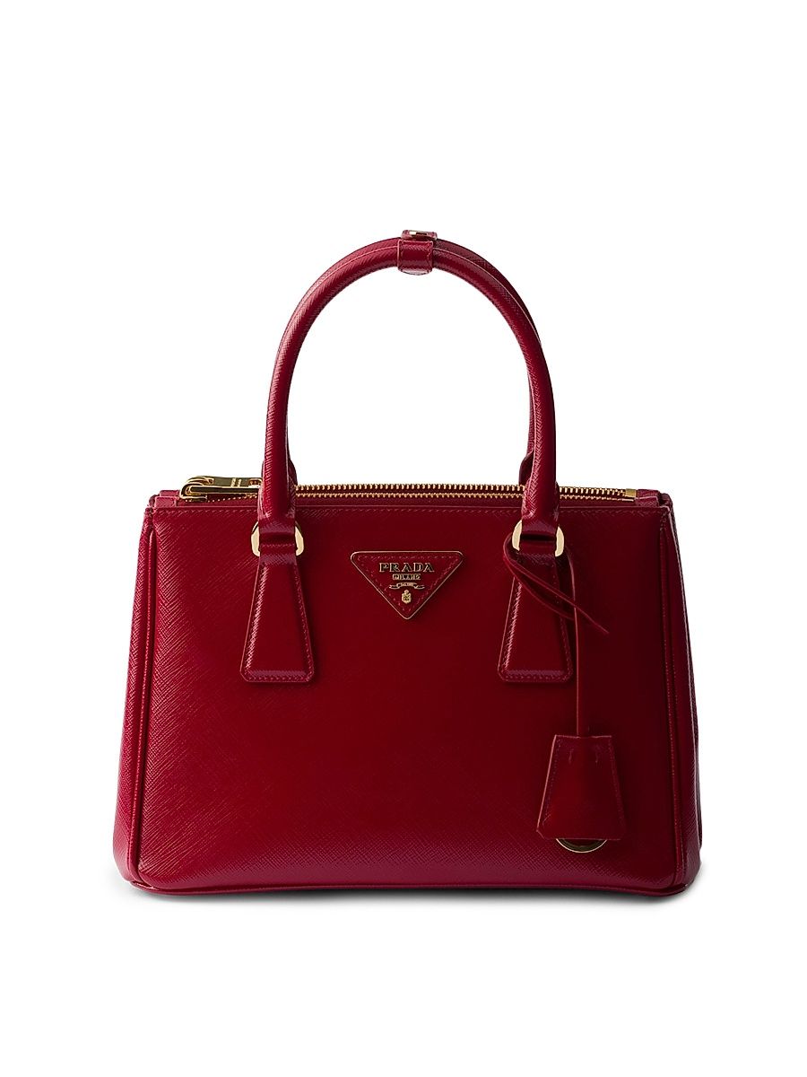 Women's Galleria Small Saffiano Leather Top Handle Bag - Red