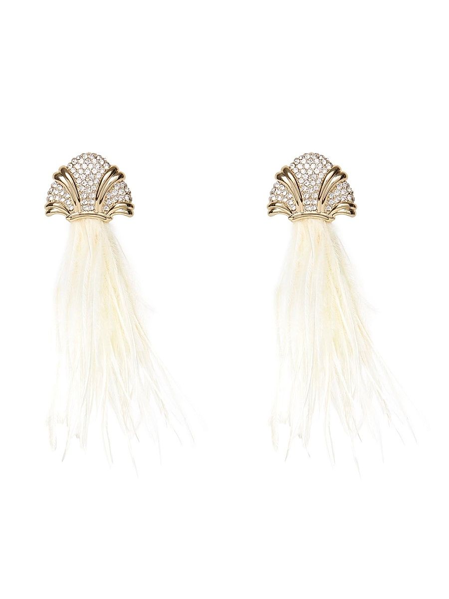 Women's The Met x Lele Toulouse La Troupe De Mademoiselle Eglantine Feather Earrings - Mademoiselle Eglantine