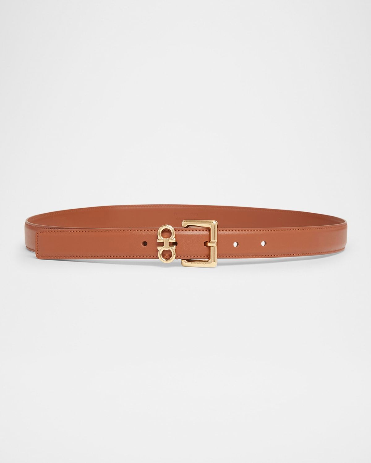 Gancini Calfskin Leather Belt