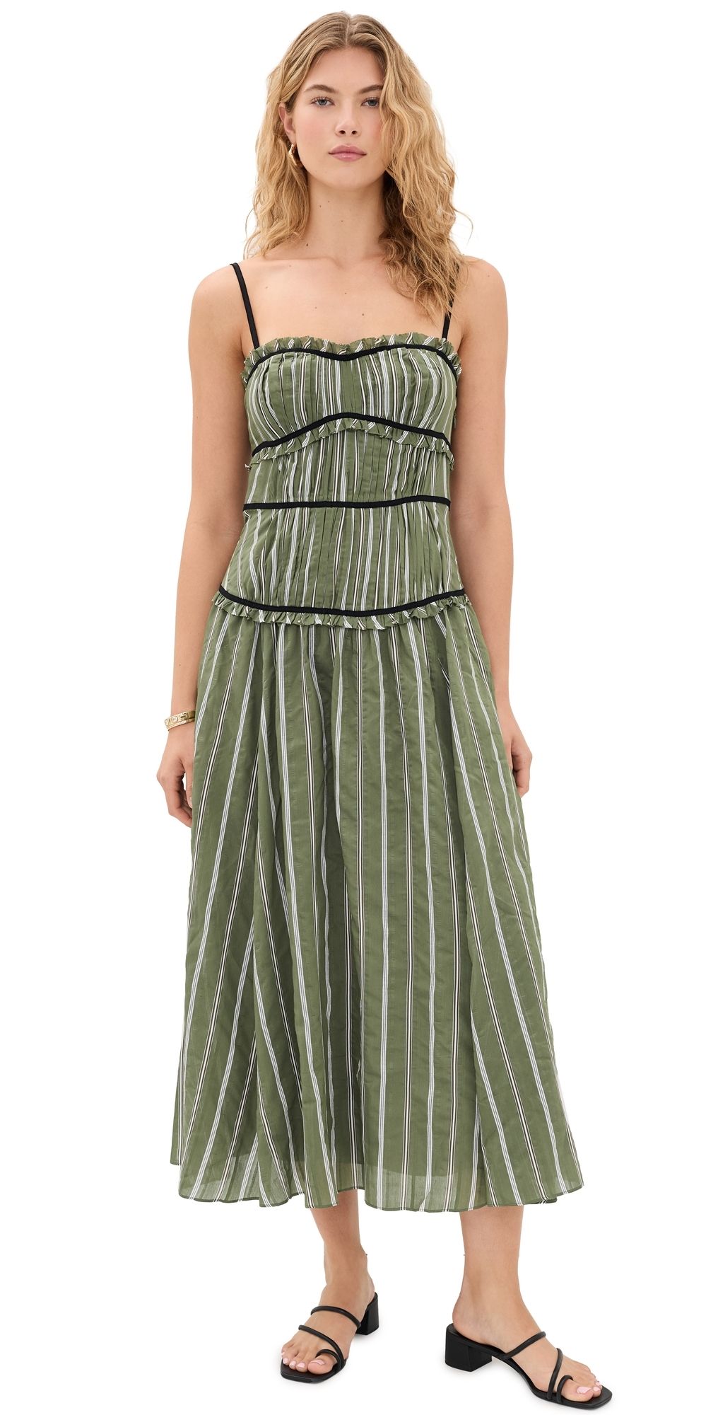 Cinq à Sept Celia Dress Olive Noir 8