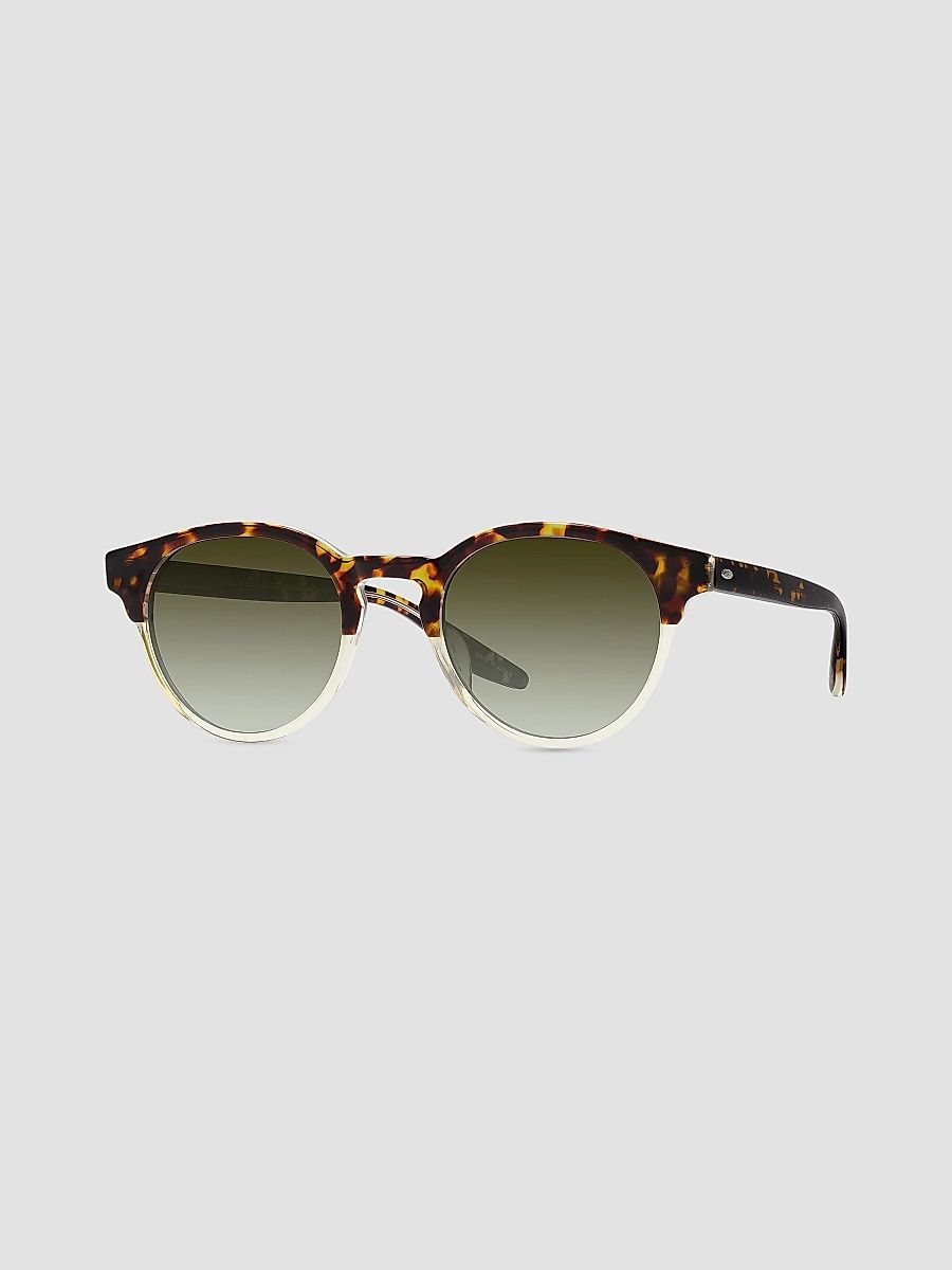 Barton Perreira Men's Beckford 49MM Round Sunglasses - Brown Green
