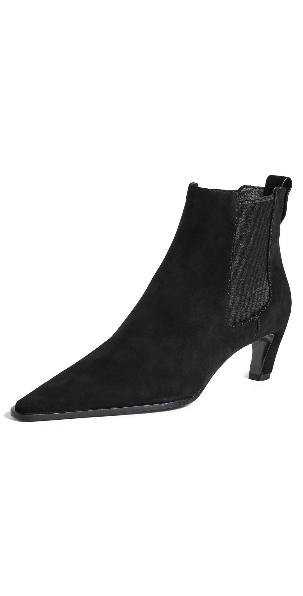 Tory Burch Romy Suede Chelsea Boots 45mm Perfect Black 5.5