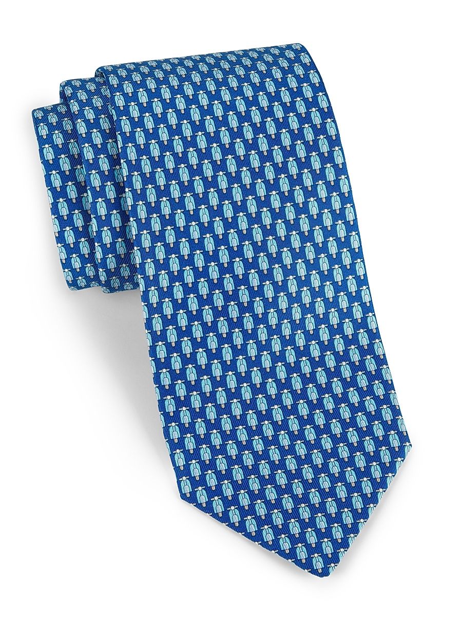 Men's Zesta Silk Tie - Blue Marine