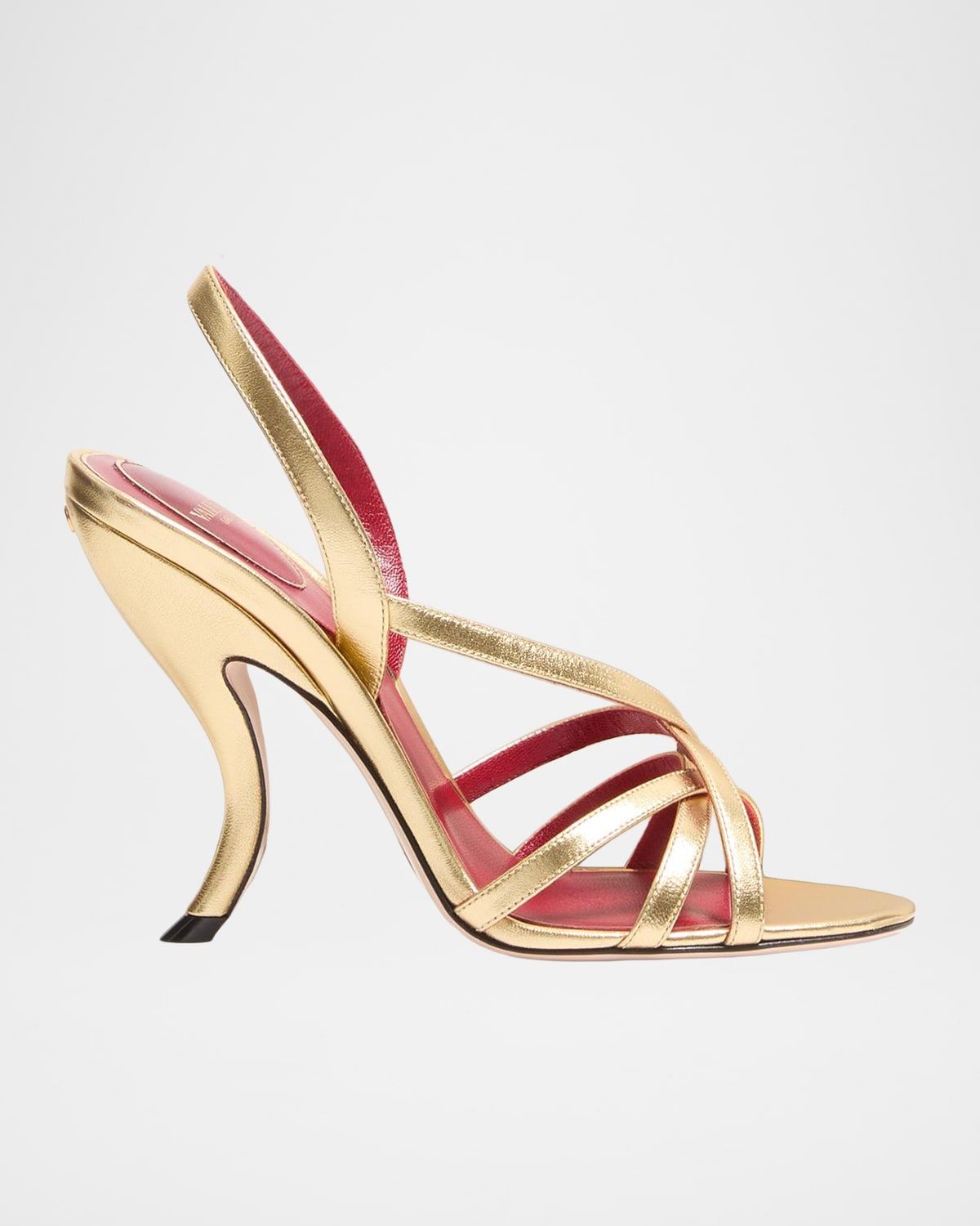 Fetishique Metallic Leather Sandals