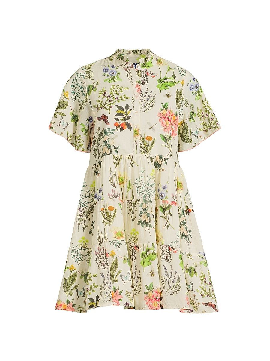 Women's Vibeka Floral Minidress - Botanic Multi - Size XL