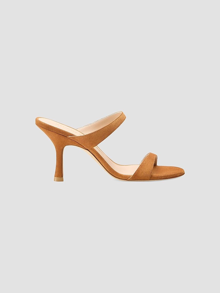 Women's Nudist 85MM Suede Sandals - Hazel - Size 8.5