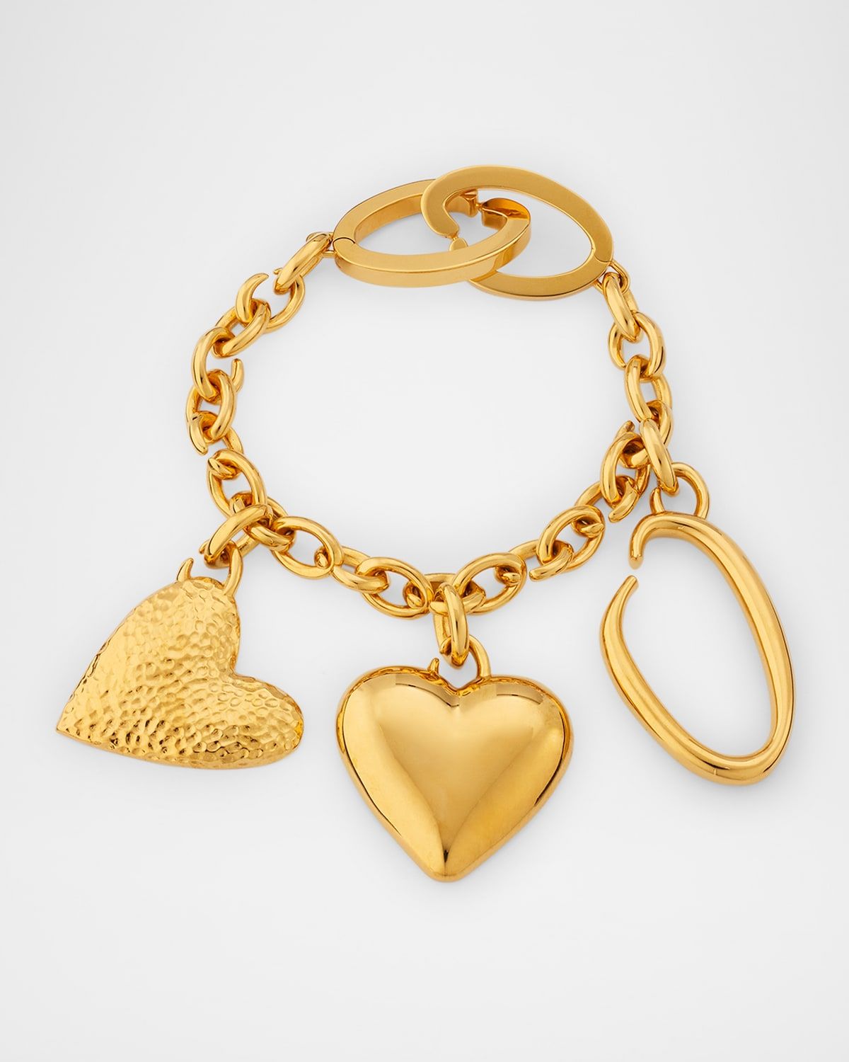 Hearts and O Bag Charm