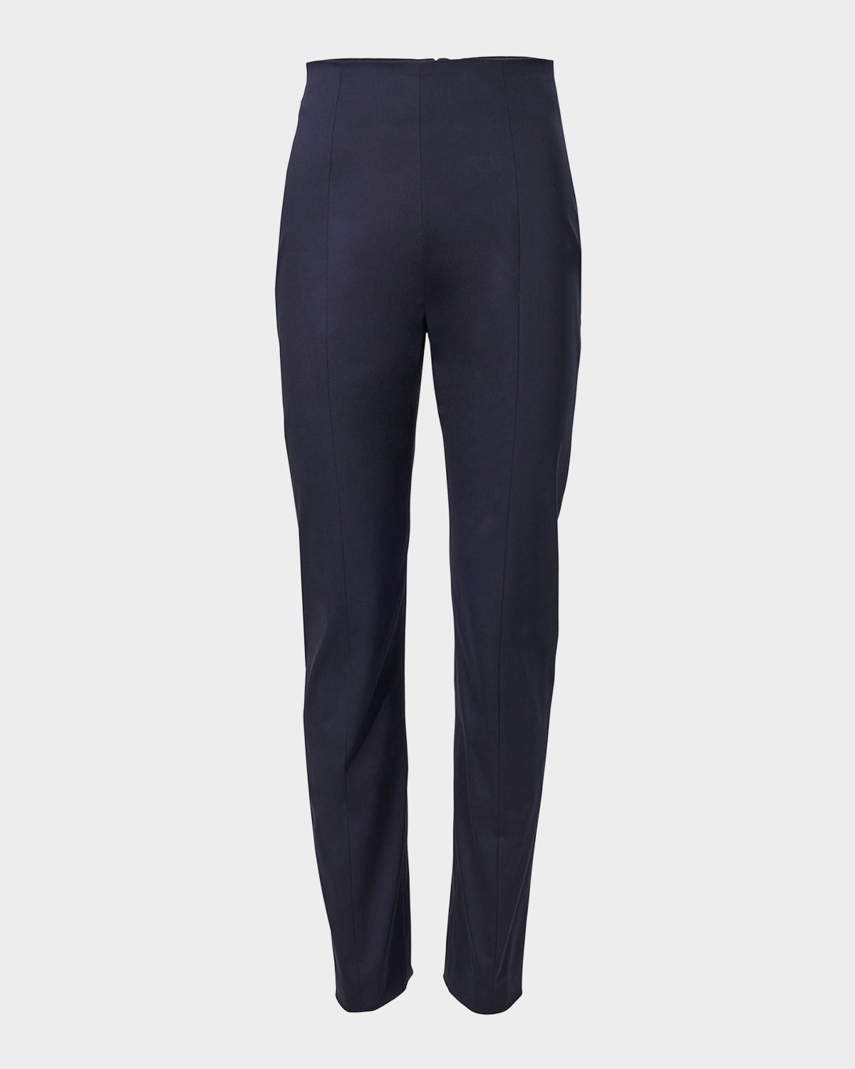 Mid-Rise Slim-Leg Ankle Pants