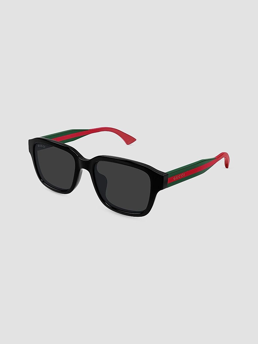 Men's New Pop Web 55MM Square Sunglasses - Black