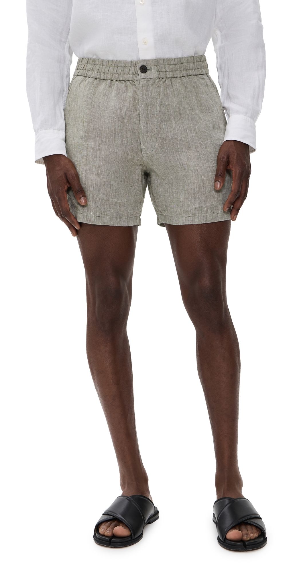 Madewell Everywear Linen Shorts 5 Dark Indigo M