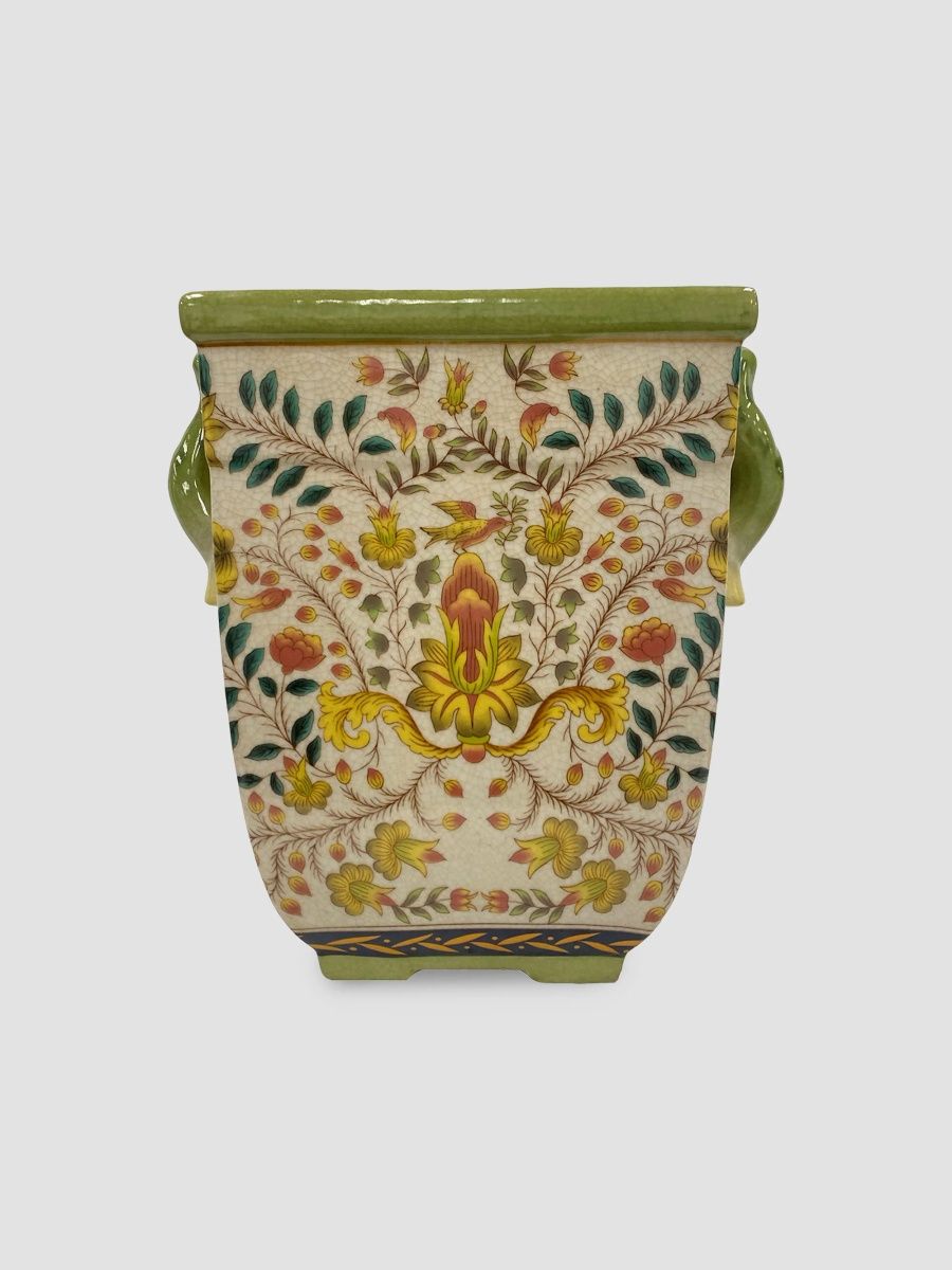 Winward Home Newness Floral Ceramic Planter - Multicolor