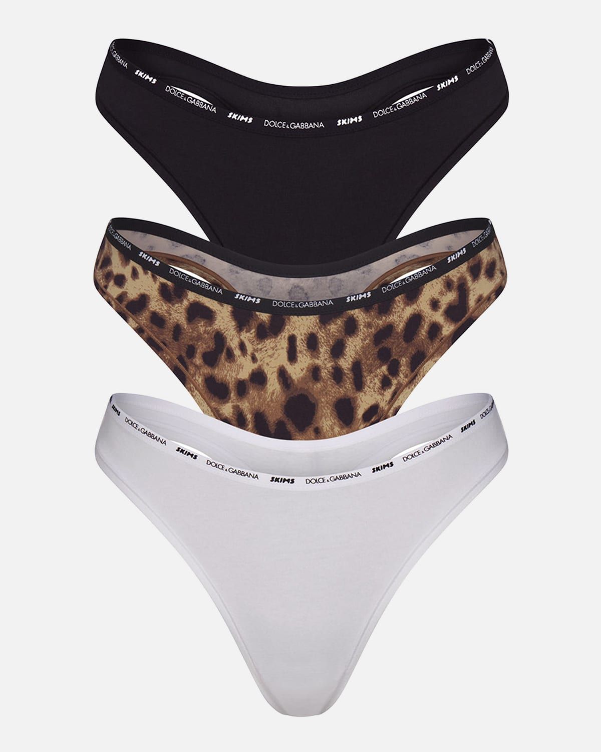 Cotton Jersey 3-Pack Thongs