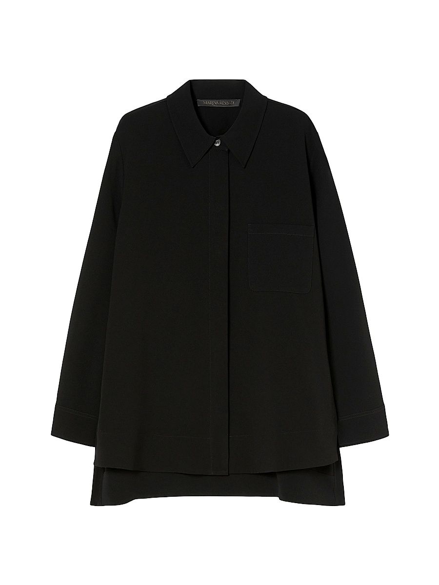 Women's Triacetate Cady Tunic - Black - Size 18