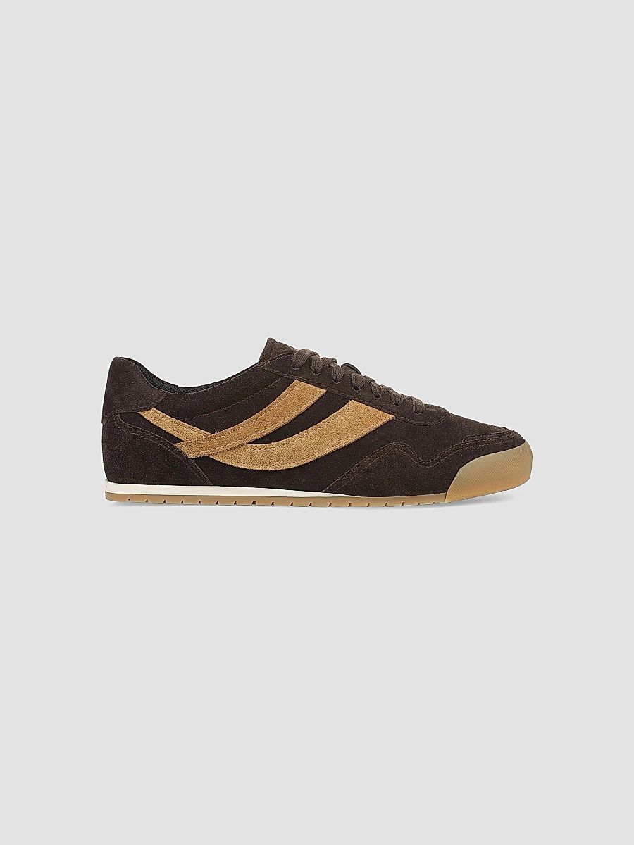 Men's Bayside Jogger Suede Sneakers - Cocoa Brown Honey Brown - Size 13