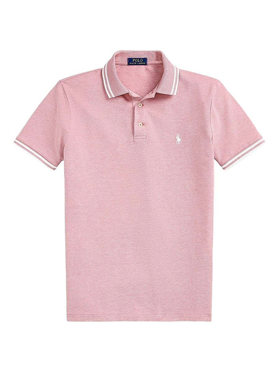 Men's Stretch Mesh Polo Shirt - Adirondack Berry White - Size XXL