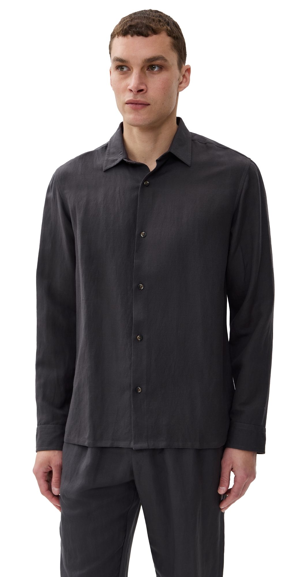 AUTO-REPLY Andrew Linen Shirt Granite S