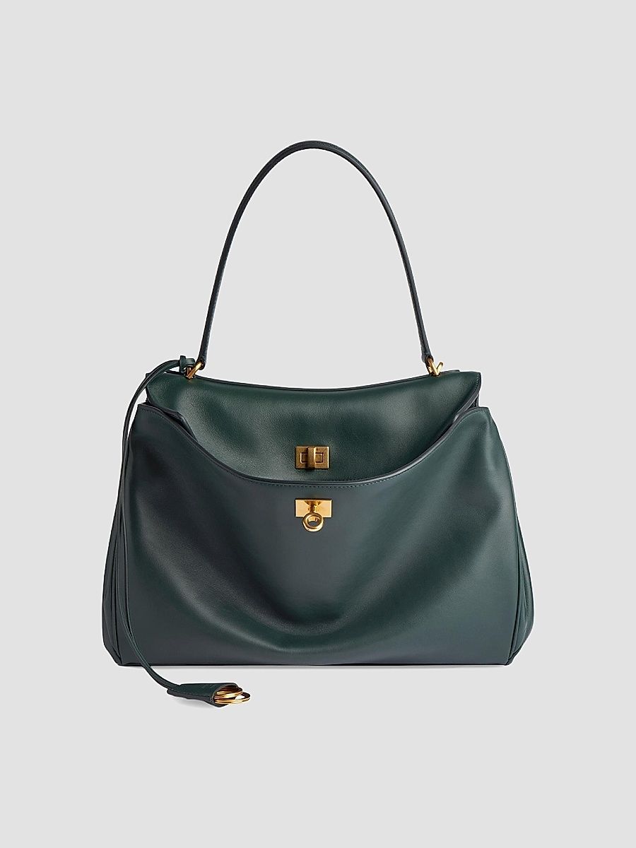 Balenciaga Women's Rodeo Medium Handbag - Pine Green