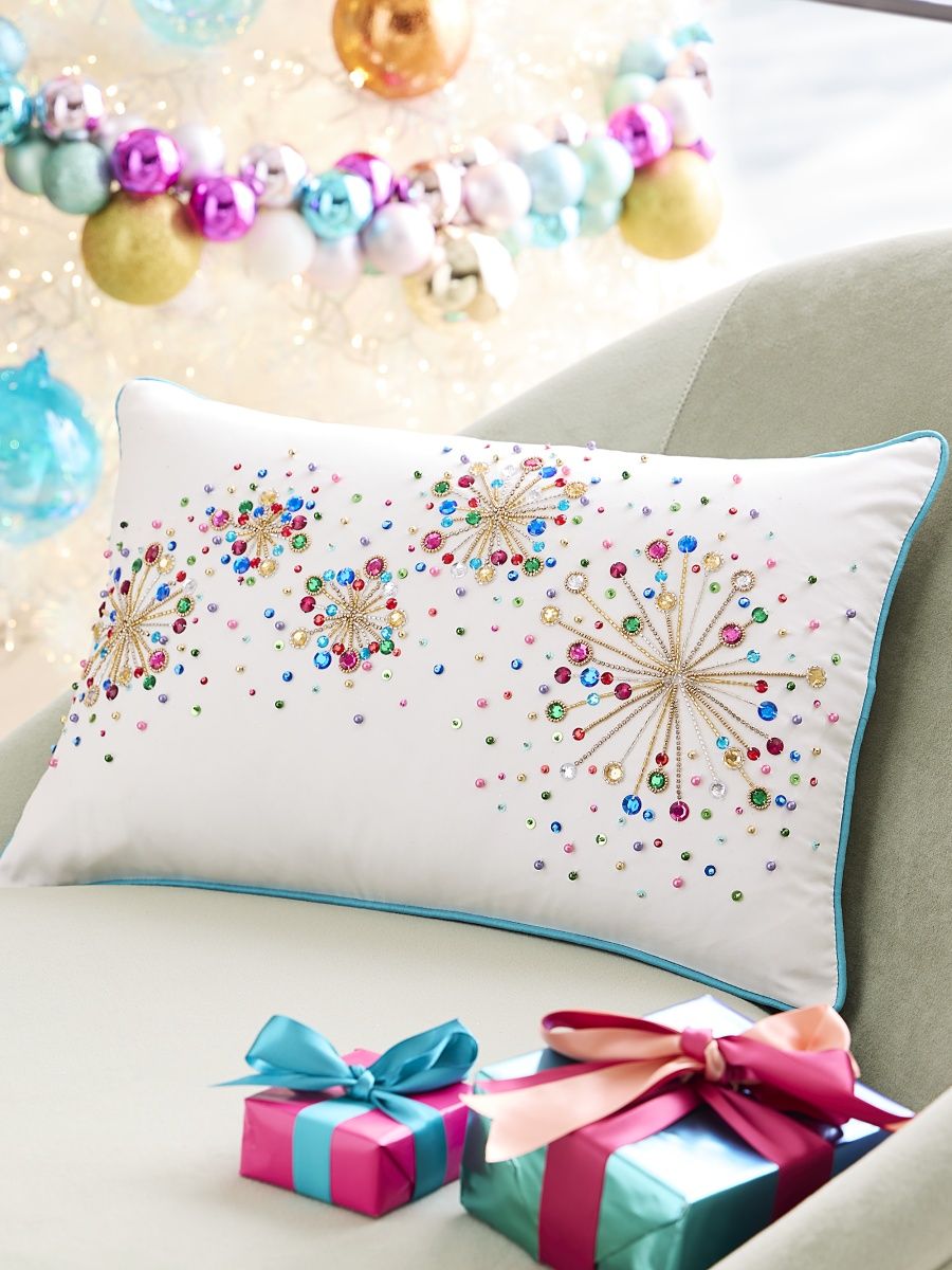 Kim Seybert Confetti Burst Pillow