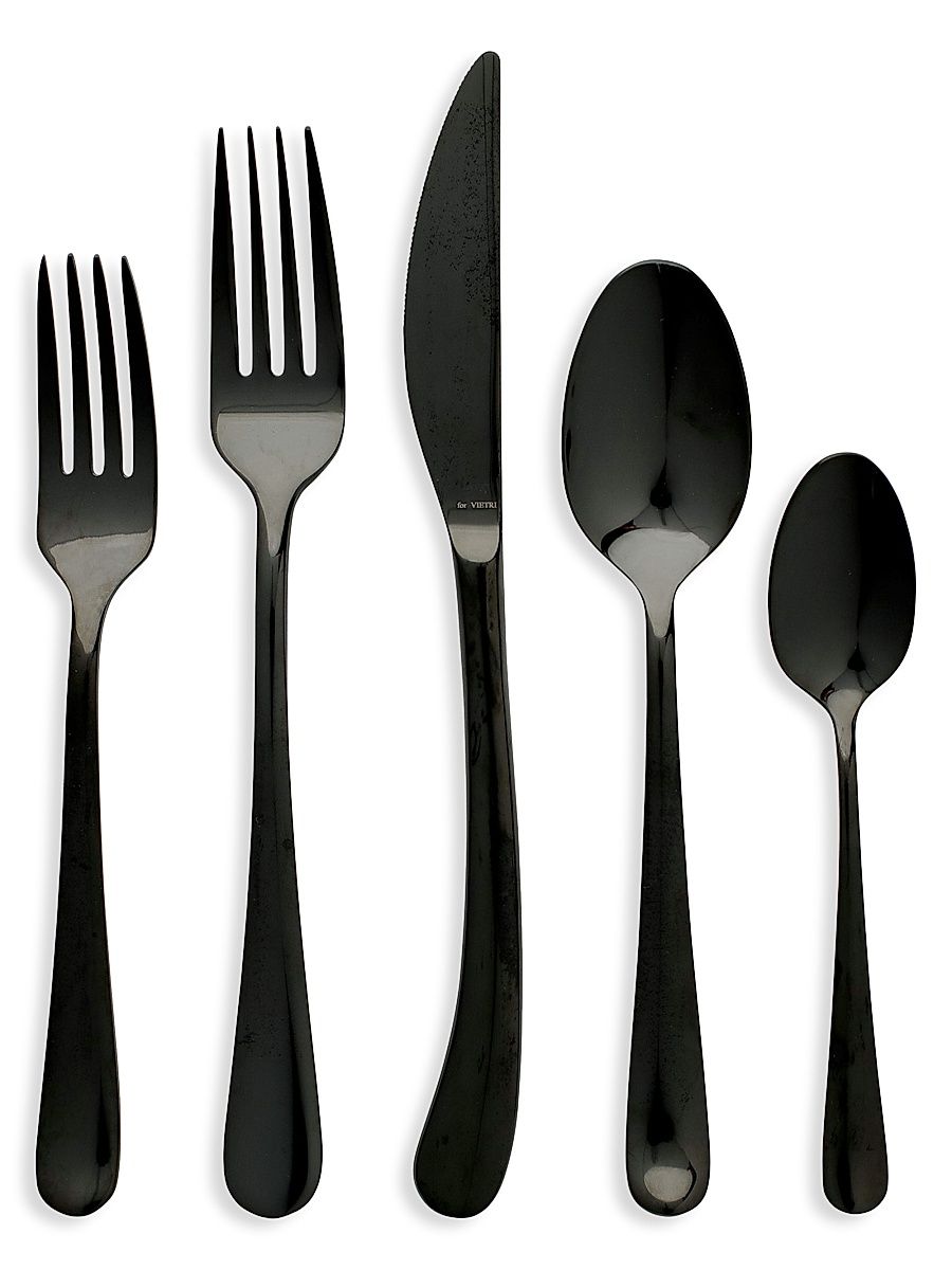 Settimocielo Nero 5-Piece Flatware Set - Nero